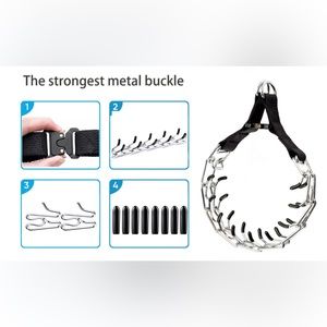 pinching collar (S/neck circumference 11.2"-14.5", black)